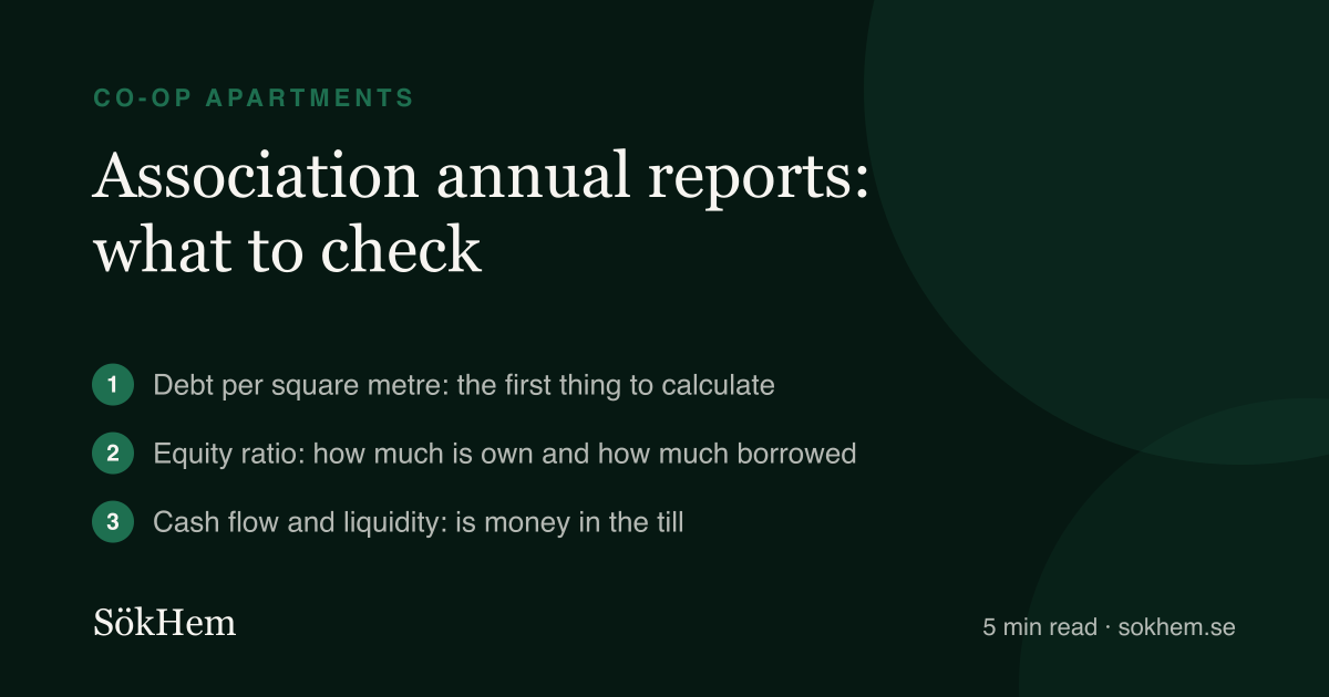Association annual reports: what to check – infographic from SökHem